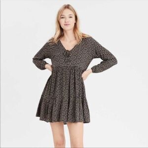 American Eagle Long Sleeve Babydoll Dress Sz XS